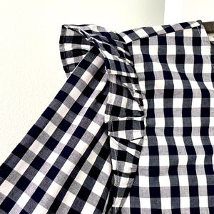 NEW J. Crew Flutter-Shoulder Cotton Top XXL